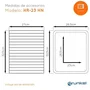 Grunkel Horno Eléctrico de Sobremesa Multifunción HR-23SILVER, 23 Litros, 1600W, 3 Funciones de Calor, 230°C, Color Plata con Detalles Inox